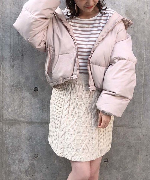 one after another NICE CLAUP(ワンアフターアナザーナイスクラップ)の「newエコダウンジャケット(ダウンジャケット/コート・レディース・ブラック/ベージュ/カーキ・FREE)」の18枚目の写真