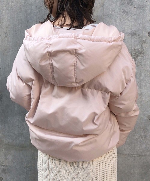 one after another NICE CLAUP(ワンアフターアナザーナイスクラップ)の「newエコダウンジャケット(ダウンジャケット/コート・レディース・ブラック/ベージュ/カーキ・FREE)」の19枚目の写真