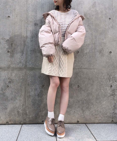 one after another NICE CLAUP(ワンアフターアナザーナイスクラップ)の「newエコダウンジャケット(ダウンジャケット/コート・レディース・ブラック/ベージュ/カーキ・FREE)」の20枚目の写真