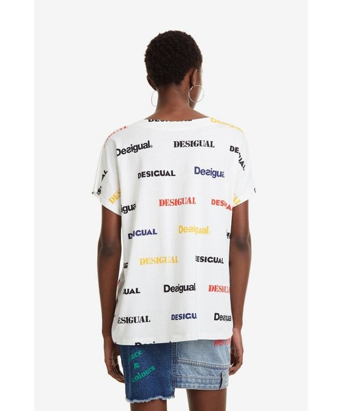Desigual(デシグアル)の「ロボット柄付きロゴTシャツ KENDALL(Tシャツ/カットソー・レディース・ホワイト・2L/S/M/L)」の5枚目の写真