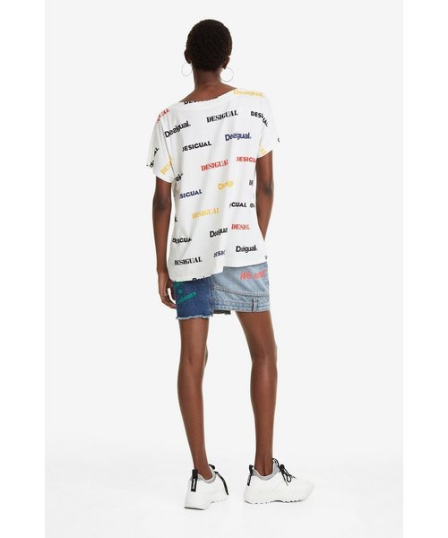 Desigual(デシグアル)の「ロボット柄付きロゴTシャツ KENDALL(Tシャツ/カットソー・レディース・ホワイト・2L/S/M/L)」の7枚目の写真