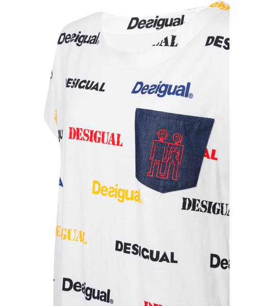 Desigual(デシグアル)の「ロボット柄付きロゴTシャツ KENDALL(Tシャツ/カットソー・レディース・ホワイト・2L/S/M/L)」の12枚目の写真
