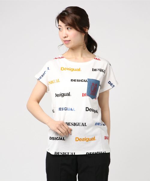 Desigual(デシグアル)の「ロボット柄付きロゴTシャツ KENDALL(Tシャツ/カットソー・レディース・ホワイト・2L/S/M/L)」の14枚目の写真