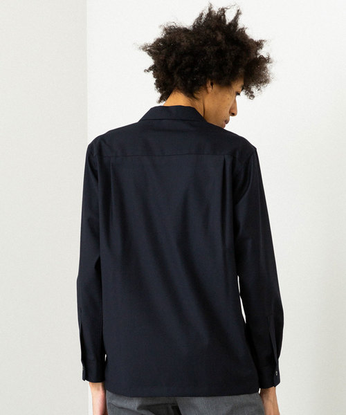 UNITED TOKYO（ユナイテッドトウキョウ）の「コンビオープンカラーシャツ（シャツ/ブラウス・メンズ・ネイビー/ライトグレー・1/2/3）」の5枚目の写真