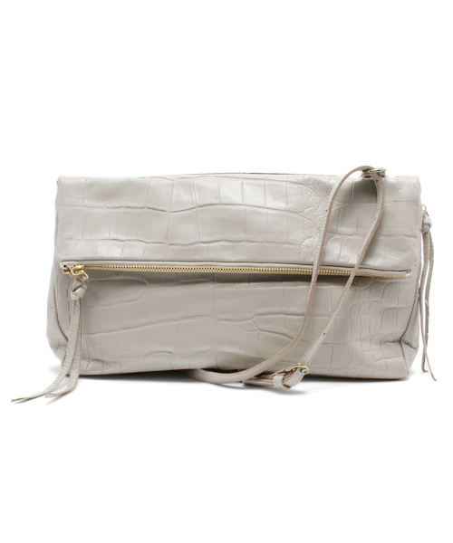 Demi-Luxe BEAMS(デミルクス ビームス)の「BARDOT ROSE / クロコ型押し 2WAY バッグ(ショルダーバッグ・レディース・ホワイト系その他/ブラック・ONE SIZE)」の2枚目の写真