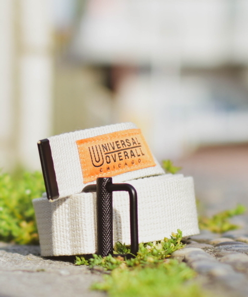 UNIVERSAL OVERALL（ユニバーサルオーバーオール）の「【72】【UNIVERSAL OVERALL（ユニバーサルオーバーオール）】30mmアクリルテープ　フランスカンベルト（ベルト・メンズ・ブラック/オフホワイト/ダークブラウン/グレー/オレンジ/モスグリーン/ワインレッド/ライトグレー/ライトベージュ/ネイビー・FREE）」の13枚目の写真