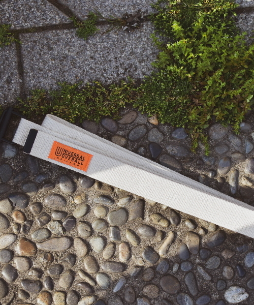 UNIVERSAL OVERALL（ユニバーサルオーバーオール）の「【72】【UNIVERSAL OVERALL（ユニバーサルオーバーオール）】30mmアクリルテープ　フランスカンベルト（ベルト・メンズ・ブラック/オフホワイト/ダークブラウン/グレー/オレンジ/モスグリーン/ワインレッド/ライトグレー/ライトベージュ/ネイビー・FREE）」の12枚目の写真