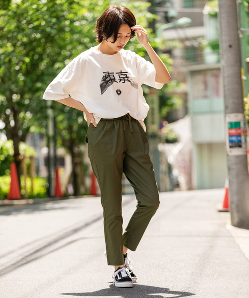 Dickies（ディッキーズ）の「Dickies/ ディッキーズ TCツイル9分丈イージーパンツ（その他パンツ・レディース・オリーブ/ベージュ・S/M/L）」の16枚目の写真