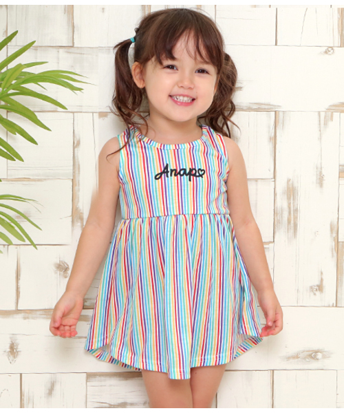 セール Backハートストライプワンピース ワンピース Anap ワンピース Kids アナップキッズ のファッション