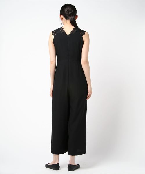 MIIA(ミーア)の「ショルダーレースコンビネゾン(つなぎ/オールインワン・レディース・ブラック/ピンク/ブルー・FREE)」の5枚目の写真