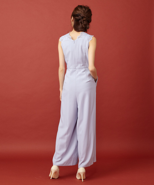 MIIA(ミーア)の「ショルダーレースコンビネゾン(つなぎ/オールインワン・レディース・ブラック/ピンク/ブルー・FREE)」の11枚目の写真