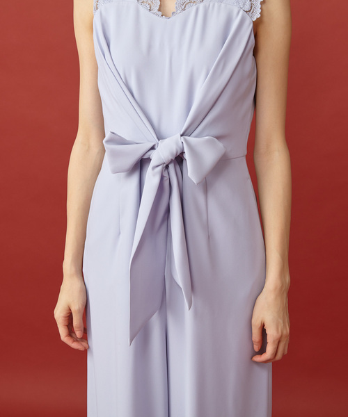 MIIA(ミーア)の「ショルダーレースコンビネゾン(つなぎ/オールインワン・レディース・ブラック/ピンク/ブルー・FREE)」の8枚目の写真