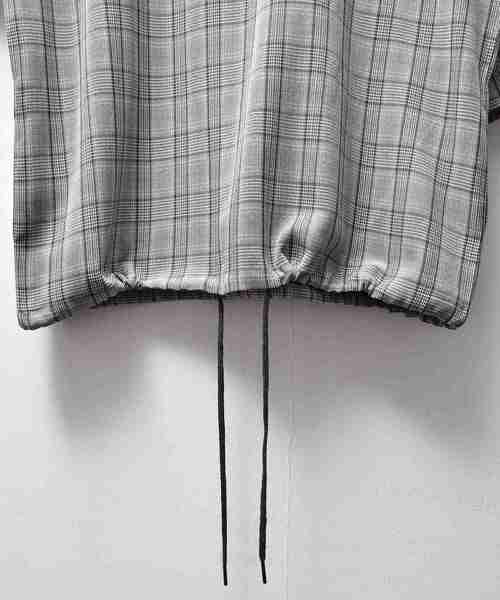 MinoriTY（マイノリティ）の「ハーフZIPチェック ビッグシルエット（シャツ/ブラウス・メンズ・ブラック/ベージュ/ブラウン・M/L）」の15枚目の写真