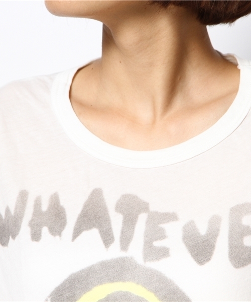 CIAOPANIC（チャオパニック）の「【Ciaopanic】WHATEVERNEVEREVE（Tシャツ/カットソー・レディース・ホワイト・FREE）」の2枚目の写真