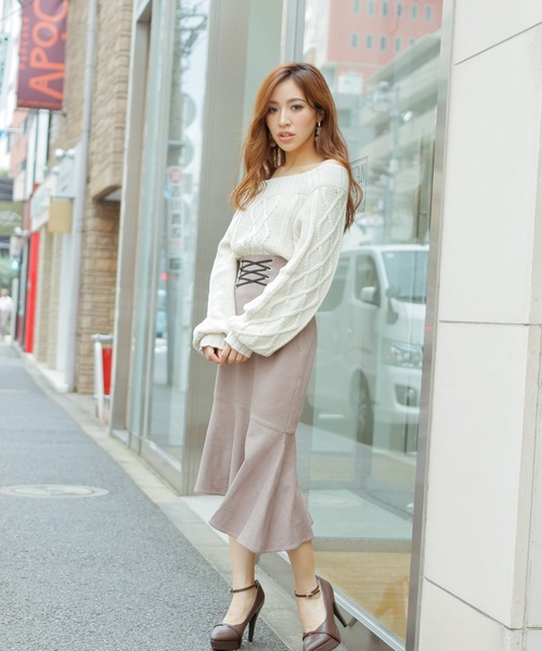 LIPSERVICE（リップサービス）の「ウエストスピンドルアシメマーメイドスカート（スカート・レディース・ブラック/モカ・S/M）」の3枚目の写真