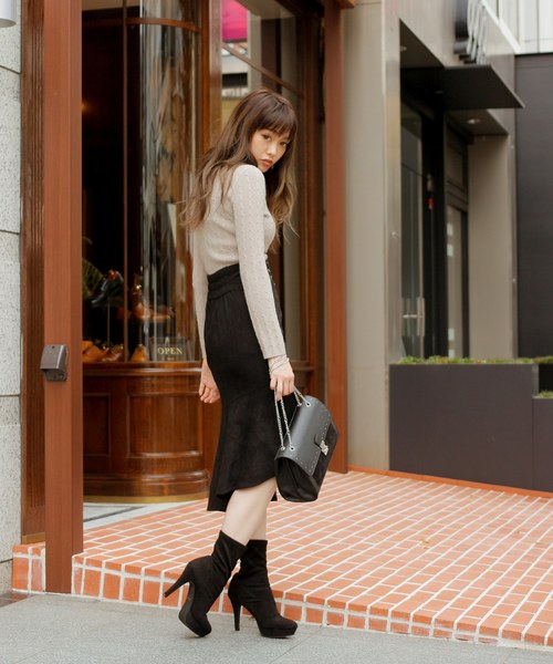 LIPSERVICE（リップサービス）の「ウエストスピンドルアシメマーメイドスカート（スカート・レディース・ブラック/モカ・S/M）」の5枚目の写真