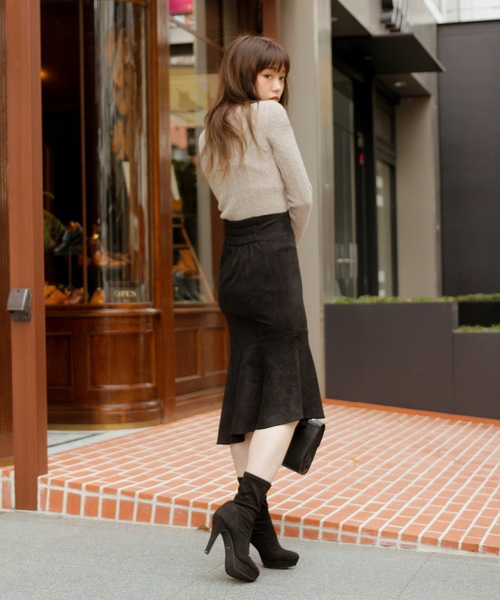 LIPSERVICE（リップサービス）の「ウエストスピンドルアシメマーメイドスカート（スカート・レディース・ブラック/モカ・S/M）」の6枚目の写真