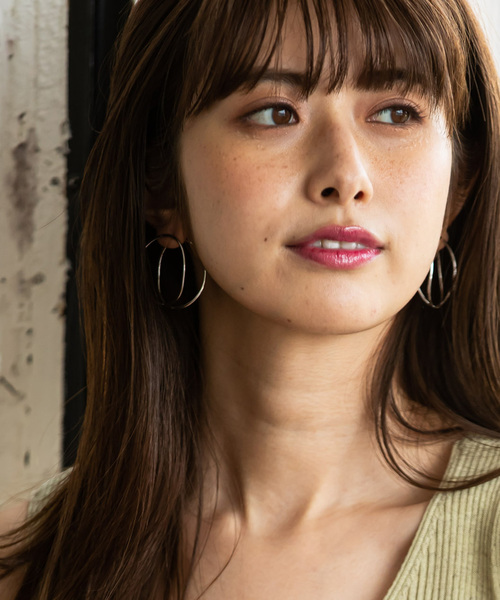 Cookie Chocolate（クッキーチョコレート）の「2連サークルピアス（ピアス（両耳用）・レディース・シルバー/ゴールド・FREE）」の6枚目の写真