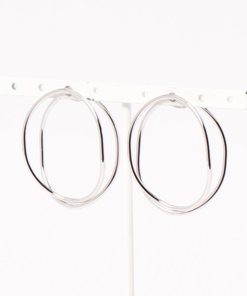 Cookie Chocolate（クッキーチョコレート）の「2連サークルピアス（ピアス（両耳用）・レディース・シルバー/ゴールド・FREE）」の10枚目の写真