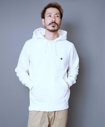 【CHAMPION/チャンピオン】裏起毛フルジップパーカー　Ｃ３－Ｑ１０６　ワンポイント　刺繍　ユニセックス