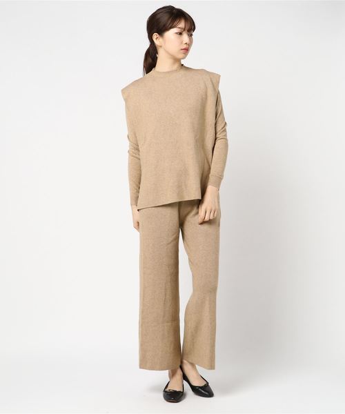 PARKS TOKYO SELECT(パークストウキョウセレクト)の「パンツセットアップニット(ニット/セーター・レディース・ベージュ・FREE)」の10枚目の写真