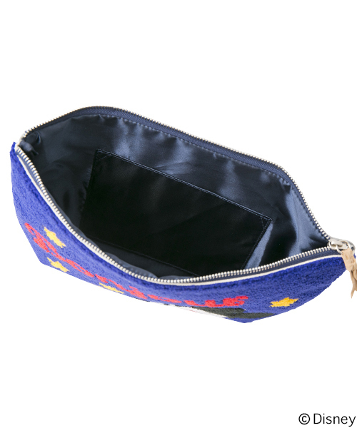 MILKFED.（ミルクフェド）の「【mini10月号掲載】MICKEY CLUTCH BAG　（Disney/ディズニー/ミッキーマウス/クラッチバッグ）（クラッチバッグ・レディース・ブルー・ONE SIZE）」の2枚目の写真