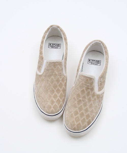 coen（コーエン）の「キルティングスリッポン（スニーカー・レディース・グレー/ネイビー/ブラック/ナチュラル/ライトグレー・SMALL/MEDIUM/LARGE）」の5枚目の写真