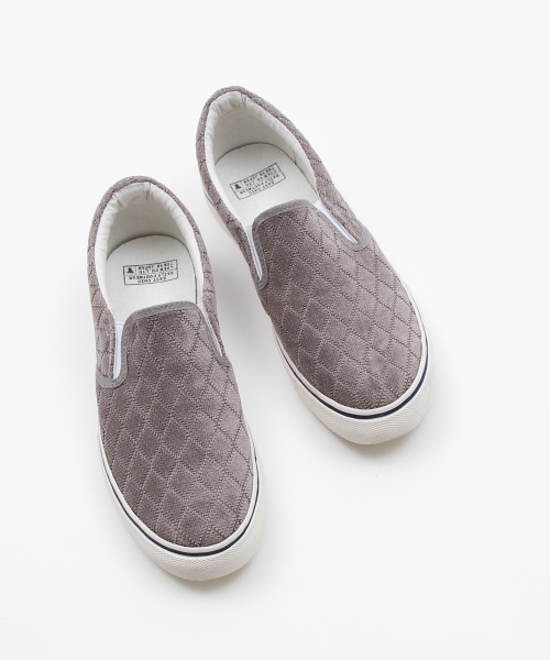 coen（コーエン）の「キルティングスリッポン（スニーカー・レディース・グレー/ネイビー/ブラック/ナチュラル/ライトグレー・SMALL/MEDIUM/LARGE）」の4枚目の写真