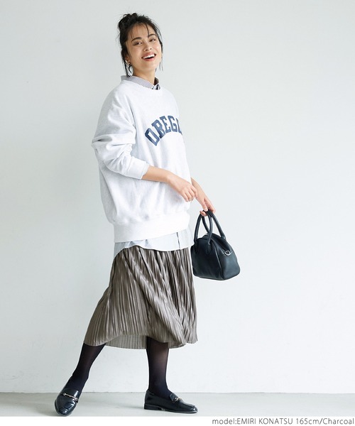 セール】＼＼新色登場／／つや感サテンプリーツスカート