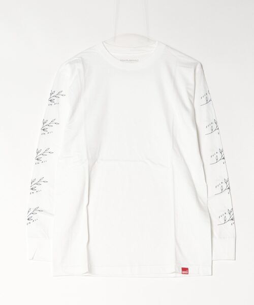 PARKS TOKYO SELECT(パークストウキョウセレクト)の「ロングスリーブTシャツ(UN)(Tシャツ/カットソー・メンズ・ホワイト/ブラック・SMALL/MEDIUM/LARGE)」の2枚目の写真