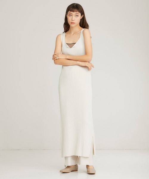 セール Ticca ティッカ のファッション Ticca ワンピース ドレス Ticca Department ニットキャミソールワンピース Tbks 262 ワンピース