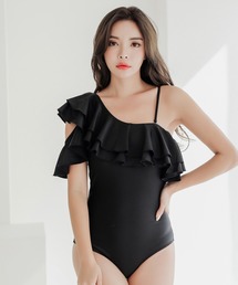 ワンショルダー」に該当する水着（フリル）ファッション通販 - ZOZOTOWN