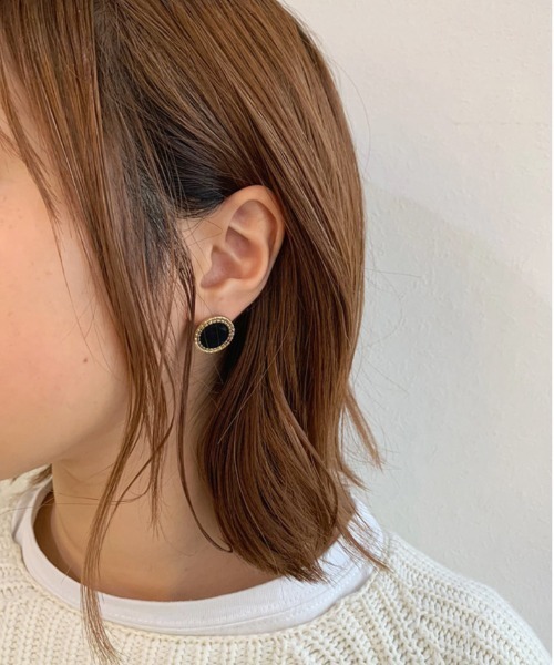 dictionary（ディクショナリー）の「【dictionary / ディクショナリー】 スモール デザイン アンティーク ピアス（ピアス（両耳用）・レディース・イエロー/ワインレッド/ブルー系その他/ライトホワイト/ブラウン/ネイビー/ホワイト/ライトグレー/ブラック・FREE）」の3枚目の写真