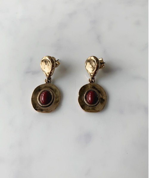 dictionary（ディクショナリー）の「【dictionary / ディクショナリー】 スモール デザイン アンティーク ピアス（ピアス（両耳用）・レディース・イエロー/ワインレッド/ブルー系その他/ライトホワイト/ブラウン/ネイビー/ホワイト/ライトグレー/ブラック・FREE）」の9枚目の写真