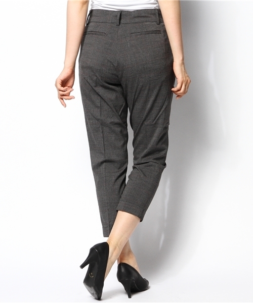 CIAOPANIC（チャオパニック）の「【Ciaopanic】グレンチェックT/RタックPT（チノパンツ・レディース・ダークグレー/グレー・MEDIUM/SMALL）」の4枚目の写真