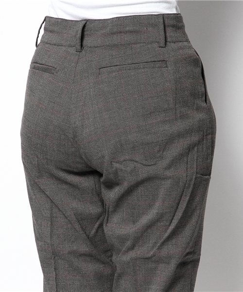 CIAOPANIC（チャオパニック）の「【Ciaopanic】グレンチェックT/RタックPT（チノパンツ・レディース・ダークグレー/グレー・MEDIUM/SMALL）」の6枚目の写真