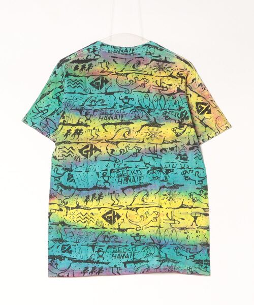 SAWINTO(ソイント)の「GECKO HAWAII【ゲッコーハワイ】TIE DYE TEE/ タイダイ T(Tシャツ/カットソー・メンズ・グリーン系その他/ブルー系その他/パープル系その他・MEDIUM/LARGE/X-LARGE)」の7枚目の写真