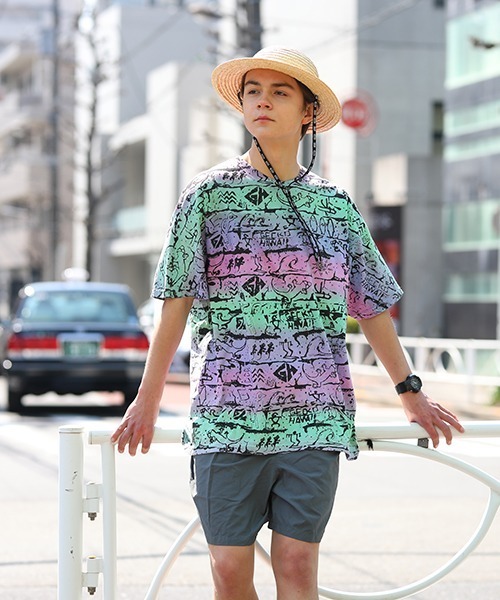 SAWINTO(ソイント)の「GECKO HAWAII【ゲッコーハワイ】TIE DYE TEE/ タイダイ T(Tシャツ/カットソー・メンズ・グリーン系その他/ブルー系その他/パープル系その他・MEDIUM/LARGE/X-LARGE)」の3枚目の写真