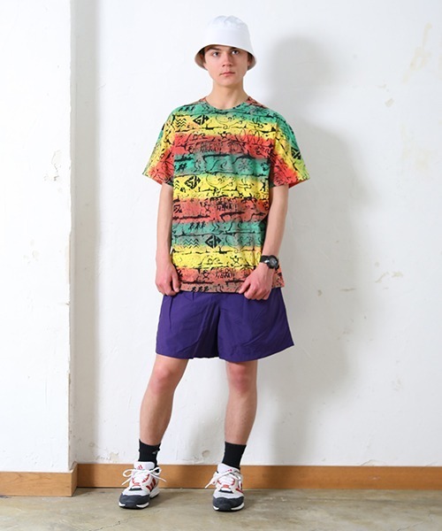 SAWINTO(ソイント)の「GECKO HAWAII【ゲッコーハワイ】TIE DYE TEE/ タイダイ T(Tシャツ/カットソー・メンズ・グリーン系その他/ブルー系その他/パープル系その他・MEDIUM/LARGE/X-LARGE)」の4枚目の写真
