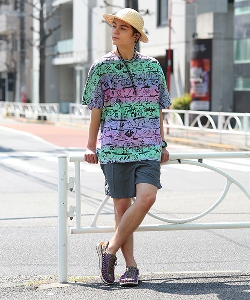 SAWINTO(ソイント)の「GECKO HAWAII【ゲッコーハワイ】TIE DYE TEE/ タイダイ T(Tシャツ/カットソー・メンズ・グリーン系その他/ブルー系その他/パープル系その他・MEDIUM/LARGE/X-LARGE)」の5枚目の写真
