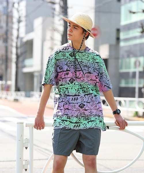 SAWINTO(ソイント)の「GECKO HAWAII【ゲッコーハワイ】TIE DYE TEE/ タイダイ T(Tシャツ/カットソー・メンズ・グリーン系その他/ブルー系その他/パープル系その他・MEDIUM/LARGE/X-LARGE)」の6枚目の写真