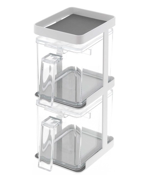 212 KITCHEN STORE（トゥワントゥキッチンストア）の「調味料ストッカー&ラック3段スリム WH 山崎実業 ＜tower タワー＞（キッチン収納・レディース・その他・00）」の6枚目の写真