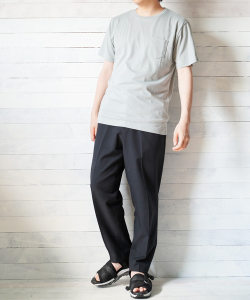 INNOCENT(イノセント)の「無地半袖ポケット付きクルーネックTシャツ(Tシャツ/カットソー・レディース・イエロー系その他/ピンク系その他/カーキ/グレー/ブラック/ホワイト/ピンク/ネイビー・X-LARGE/MEDIUM/LARGE)」の9枚目の写真