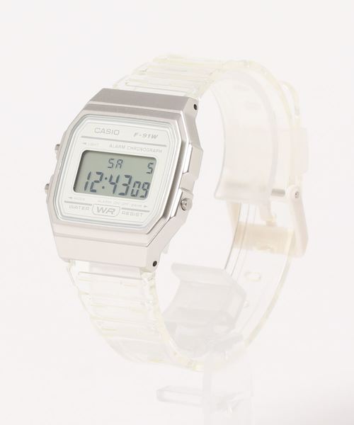 CASIO(カシオ)の「《CASIO(カシオ)》クリアー デジタル(デジタル腕時計・レディース・グレー/ピンク/ホワイト/ブルー・FREE)」の1枚目の写真