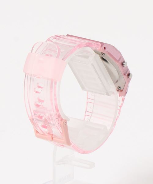 CASIO(カシオ)の「《CASIO(カシオ)》クリアー デジタル(デジタル腕時計・レディース・グレー/ピンク/ホワイト/ブルー・FREE)」の5枚目の写真