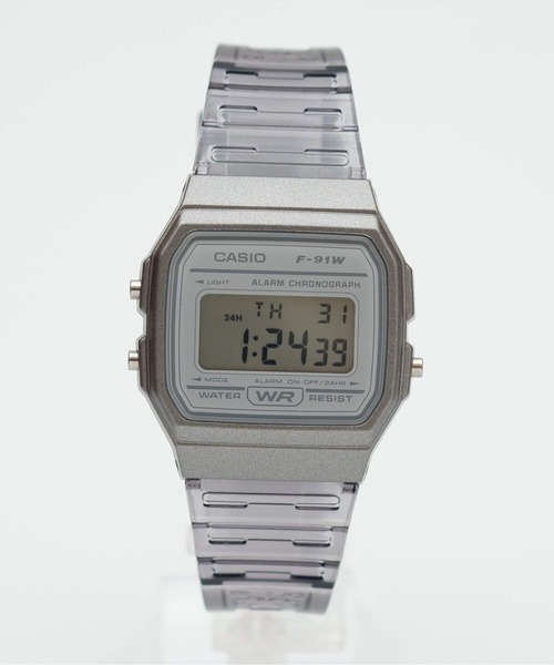 CASIO(カシオ)の「《CASIO(カシオ)》クリアー デジタル(デジタル腕時計・レディース・グレー/ピンク/ホワイト/ブルー・FREE)」の2枚目の写真
