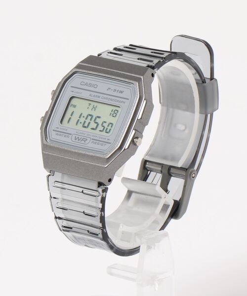CASIO(カシオ)の「《CASIO(カシオ)》クリアー デジタル(デジタル腕時計・レディース・グレー/ピンク/ホワイト/ブルー・FREE)」の9枚目の写真