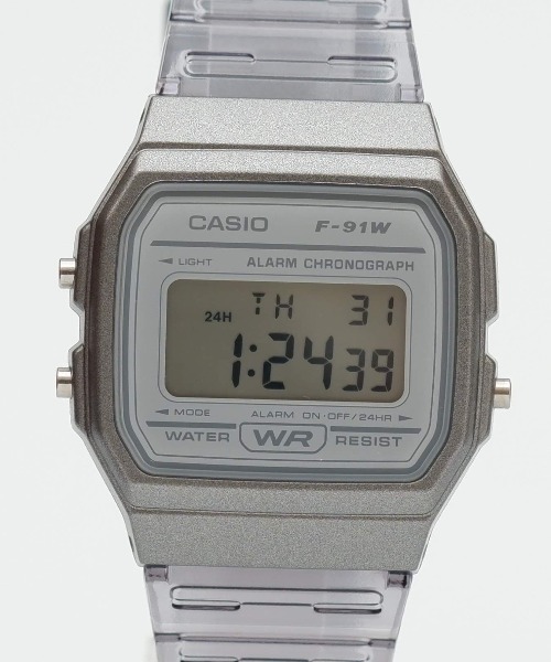 CASIO(カシオ)の「《CASIO(カシオ)》クリアー デジタル(デジタル腕時計・レディース・グレー/ピンク/ホワイト/ブルー・FREE)」の8枚目の写真