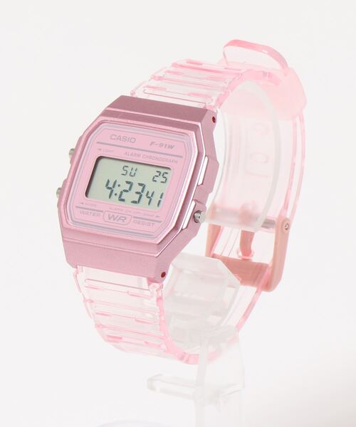 CASIO(カシオ)の「《CASIO(カシオ)》クリアー デジタル(デジタル腕時計・レディース・グレー/ピンク/ホワイト/ブルー・FREE)」の7枚目の写真