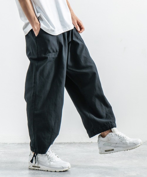 Rocky Monroe（ロッキーモンロー）の「カツラギ裏使い ワイドイージー ミリタリー カーゴパンツ（カーゴパンツ・メンズ・ブラック/ブラウン/カーキ・M/L/LL）」の20枚目の写真